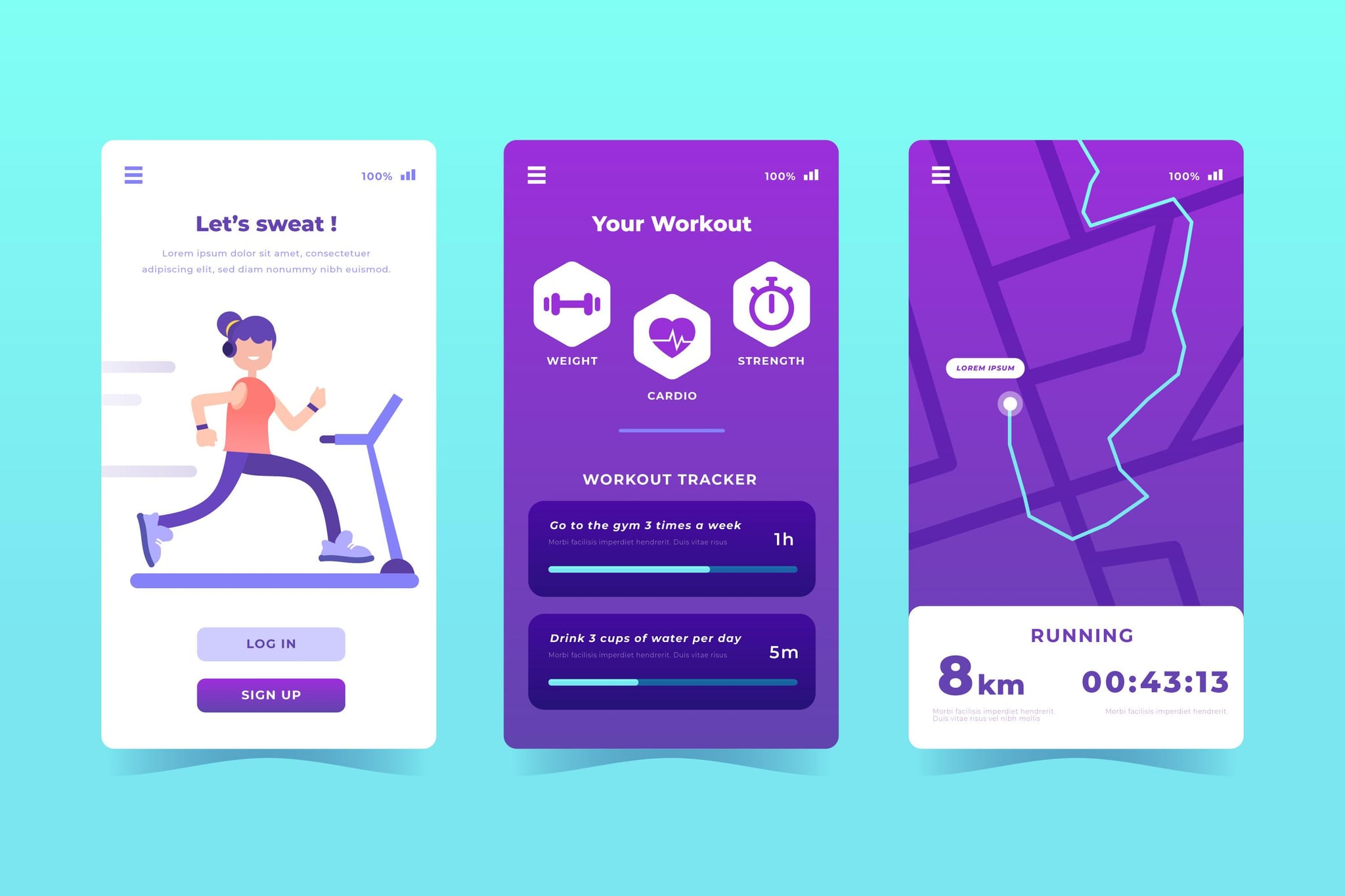 React Native Fitness Tracking Mobile App