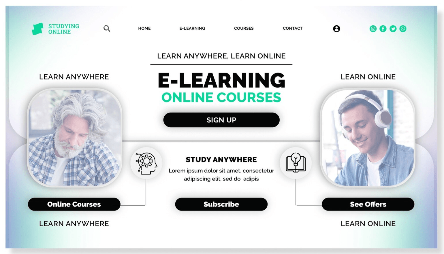 MERN Stack E-Learning Platform Website